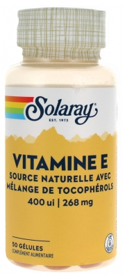 Solaray Vitaminas E 400 IU 50 Kapsulės