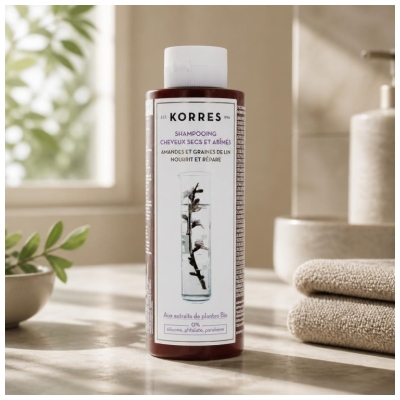 Korres Champú Para Cabellos Secos y Dañados 250 ml