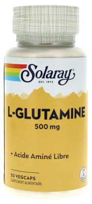 Solaray L-Glutamine 500 mg 50 Capsules Végétales