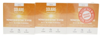 Léro Sonnenprodukte Pack von 2 x 30 Kapseln + 30 Kapseln Geschenkt