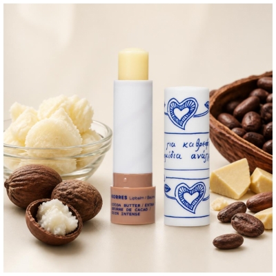 Korres Balsamo Labbra Riparatore al Burro di Cacao 4,5 g