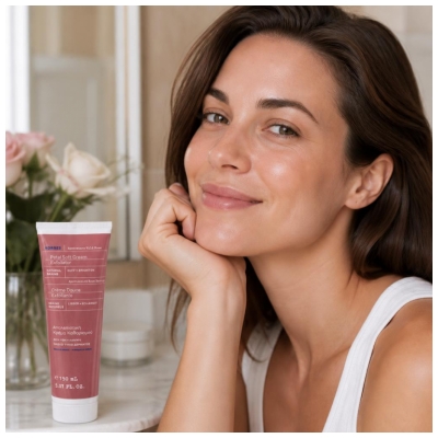 Korres Aptekační Divoká Růže Jemný Exfoliační Krém 150 ml