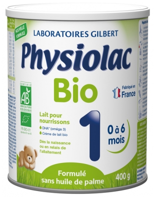 Physiolac Bio 1 0 à 6 Mois 400 g