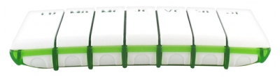 Pilbox Tempo Weekly Pill Box - Colour: Green