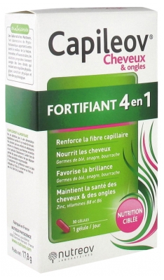 Nutreov Capileov Cheveux & Ongles Fortifiant 4en1 30 Gélules