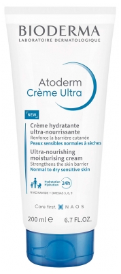 Bioderma Atoderm Crème Ultra Crème Hydratante Ultra-Nourrissante 200 ml