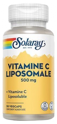 Solaray Vitamine C Liposomale 500 mg 30 Capsules Végétales