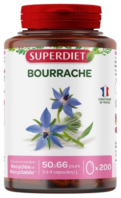 Superdiet Aceite de Borraja 200 Cápsulas