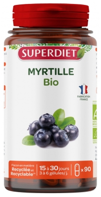 Superdiet Myrtille Bio 90 Gélules