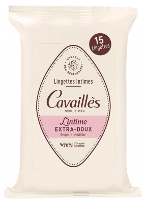 Rogé Cavaillès Lingettes Intimes Extra-Doux 15 lingettes