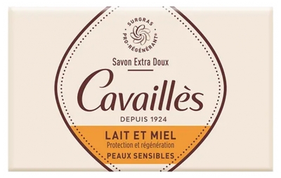 Rogé Cavaillès Extra-Mild Milk and Honey Surgras Soap 250g