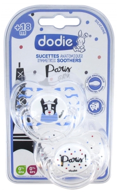 Dodie 2 Sucettes Anatomiques Silicone 18 Mois et + N°A88