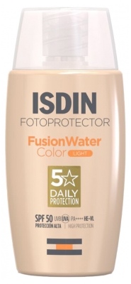 Isdin Fusion Water Color SPF50 50 ml - Barwa: Światło