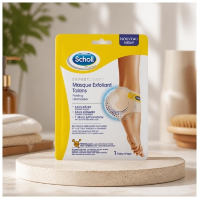 Scholl Expert Care Masque Exfoliant Talons 1 Paire