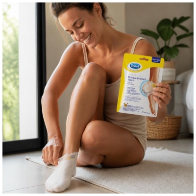 Scholl Expert Care Masque Exfoliant Talons 1 Paire