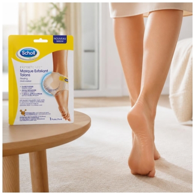 Scholl Expert Care Masque Exfoliant Talons 1 Paire