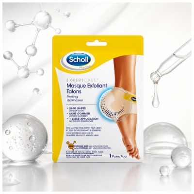 Scholl Expert Care Masque Exfoliant Talons 1 Paire