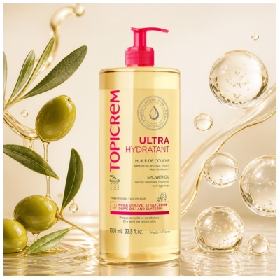 Topicrem Ultra-Hydrating Shower Oil 1 Liter