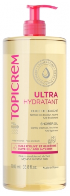 Topicrem Ultra-Moisturizing Suihkuöljy 1 Litra