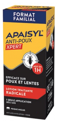 Apaisyl Antipiojos Xpert Loción Radical Piojos y Liendres 200 ml