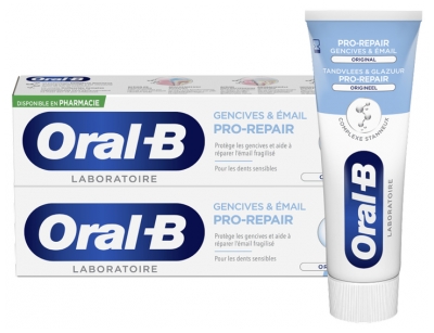 Oral-B Pro-Repair Original Gencives & Émail Lot de 2 x 75 ml