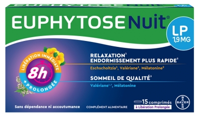 Bayer Santé Euphytose Night LP 1,9 mg 15 Compresse