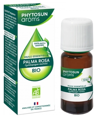 Phytosun Arôms Olejek Eteryczny Palma Rosa (Cymbopogon Martinii) Organiczny 10 ml