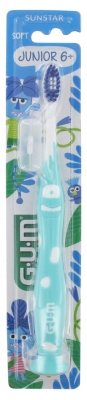 GUM Toothbrush Soft Juniors 6 Years Old + 902 - Colour: Light Blue