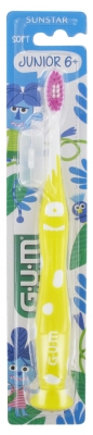 GUM Toothbrush Soft Juniors 6 Years Old + 902 - Colour: Yellow