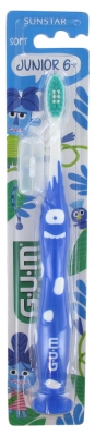 GUM Toothbrush Soft Juniors 6 Years Old + 902 - Colour: Blue
