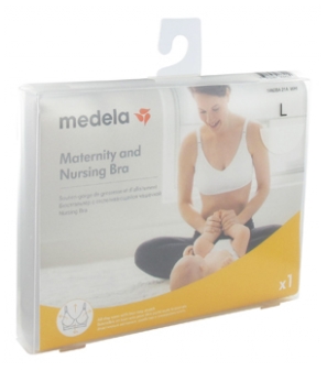 Medela Hvid Graviditets- og Amme-BH - Størrelse: L