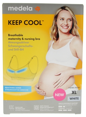 Medela Grūtniecības un Zīdīšanas Krūšturis Balts - Izmērs: XL