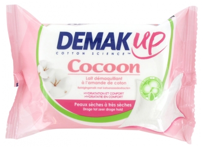 Demak'Up Cocoon Dry to Very Dry Skin 25 Chusteczek Oczyszczających