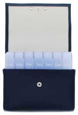 Pilbox Maxi Pastillero Semanal - Color: Marino