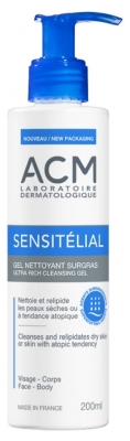 Laboratorij ACM Sensitélial Gel za čiščenje z dodatno maščobo 200 ml