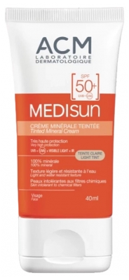Laboratoire ACM Medisun Crème Minérale Teintée SPF50+ Teinte Claire 40 ml