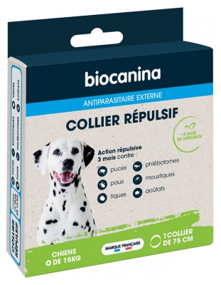 Biocanina Collare Repellente per Cani di Peso Superiore a 15 kg