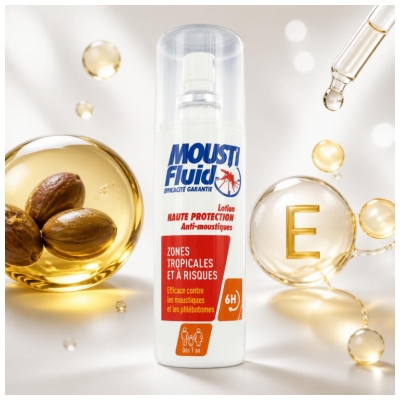 Moustifluid Augstas Aizsardzības Losjons Tropu Rajoniem 100 ml