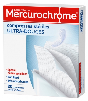Mercurochrome 20 Ultra łagodnych Sterylnych Wacików