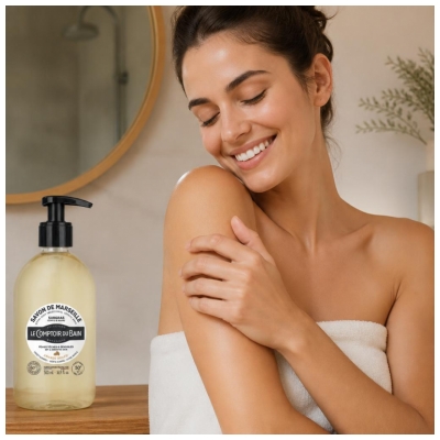 Le Comptoir du Bain Savon de Marseille Surgras Amande Douce 500 ml