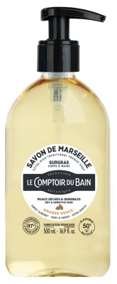 Săpun de Marsilia Supra-gras cu Migdale Dulci 500 ml de la Comptoir du Bain