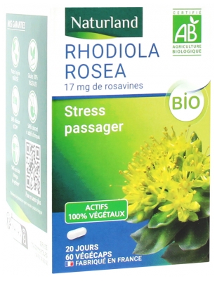 Naturland Rhodiola Rosea Organic 60 Vegecaps