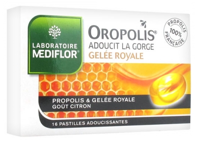 Médiflor Oropolis Mīkstais Sirds Liofilizēts Gelée Royale 16 Mīkstinošās Pastilas