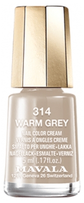 Mavala Mini Color Vernis à Ongles Crème 5 ml - Couleur : 314 : Warm Grey