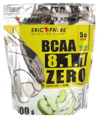 Eric Favre BCAA 8.1.1 Zero 500 g - Smak: Zielone jabłko