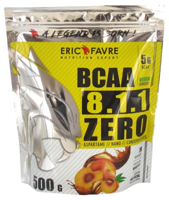 Eric Favre BCAA 8.1.1 Zero 500 g - Smak: Herbata brzoskwiniowa