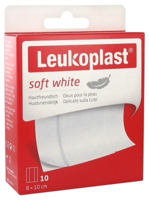 Essity Soft White 10 Opatrunków 8 x 10 cm