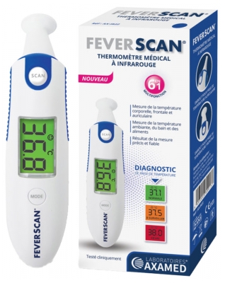 Feverscan 6w1 Termometr Kliniczny na Podczerwień - Kolor: Niebieski