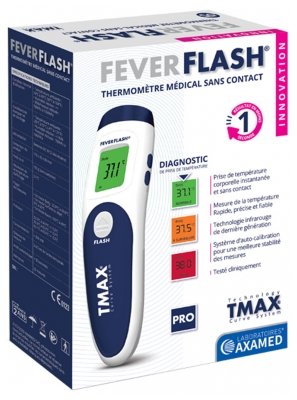 FEVERFLASH Termómetro Clínico sin Contacto Pro