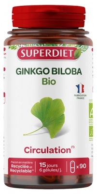 Superdiet Ginkgo Biloba Bio 90 Gélules